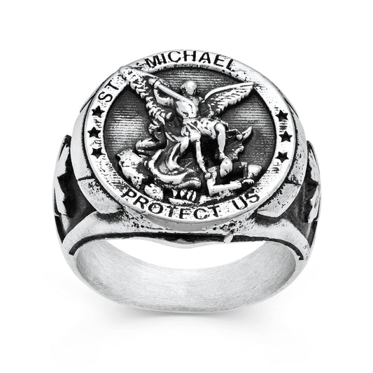Sterling Silver St. Michael Ring