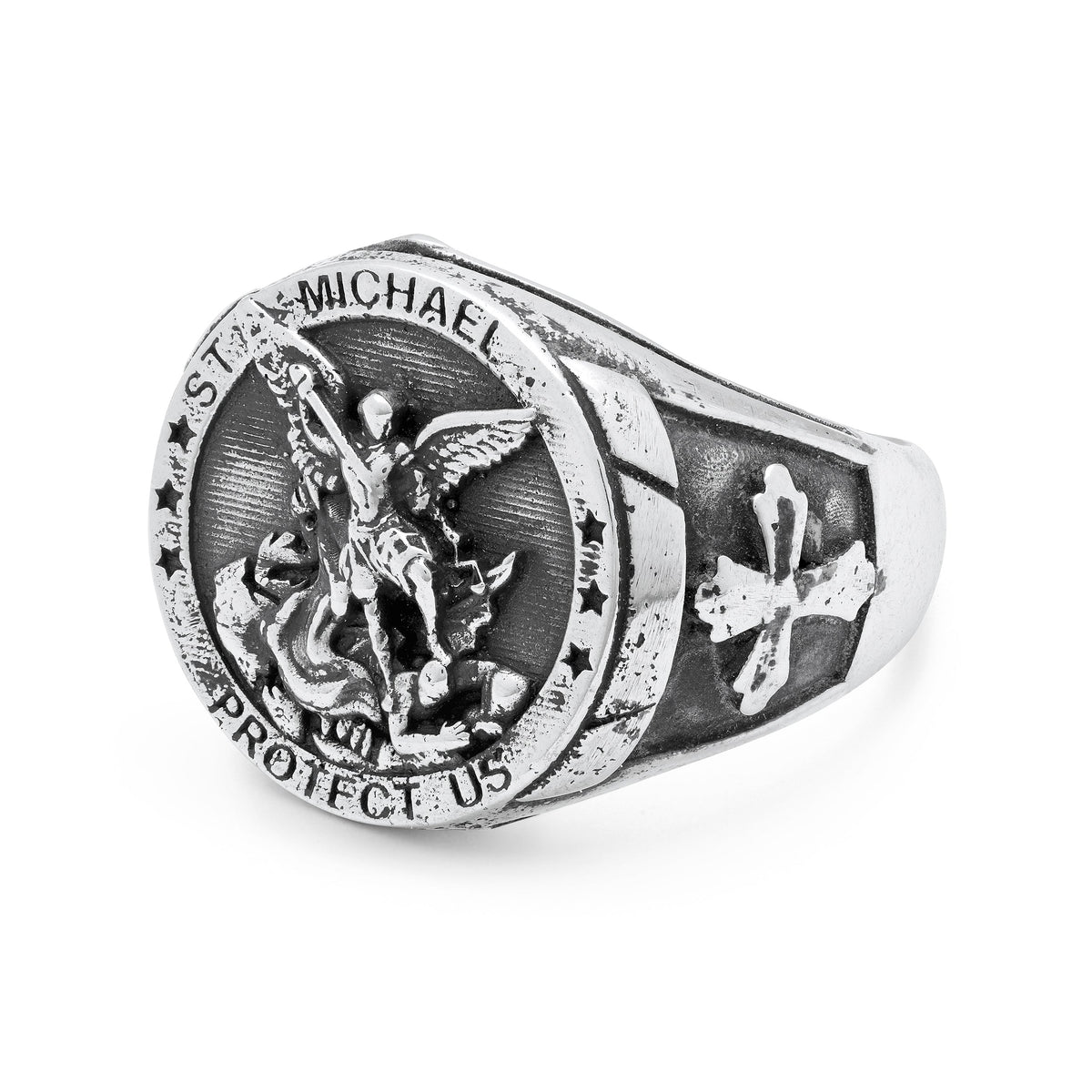 Sterling Silver St. Michael Ring