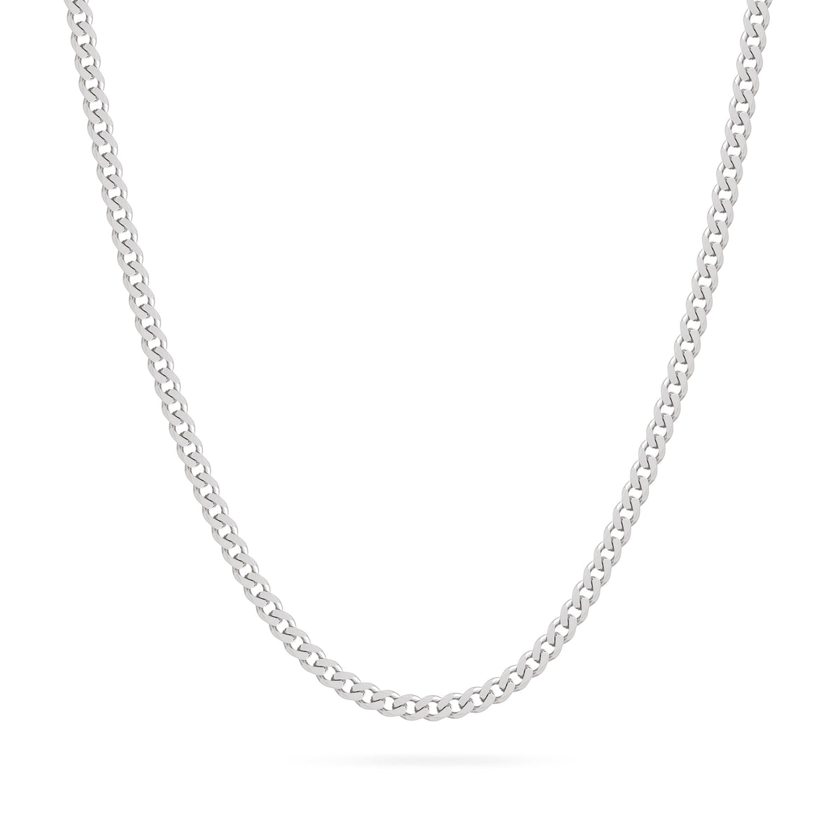 Sterling Silver Thick Curb Chain Necklace