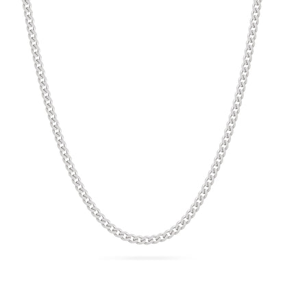 Sterling Silver Thick Curb Chain Necklace
