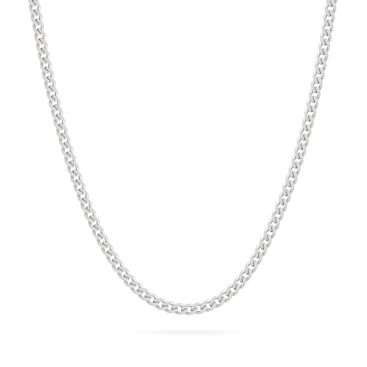 Sterling Silver Thick Curb Chain Necklace