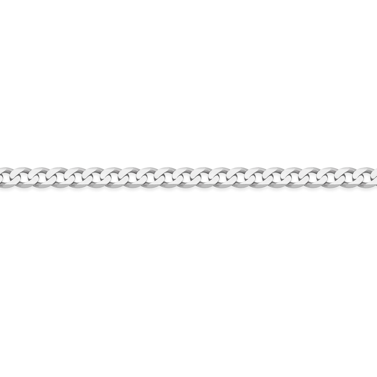 Sterling Silver Thick Curb Chain Necklace