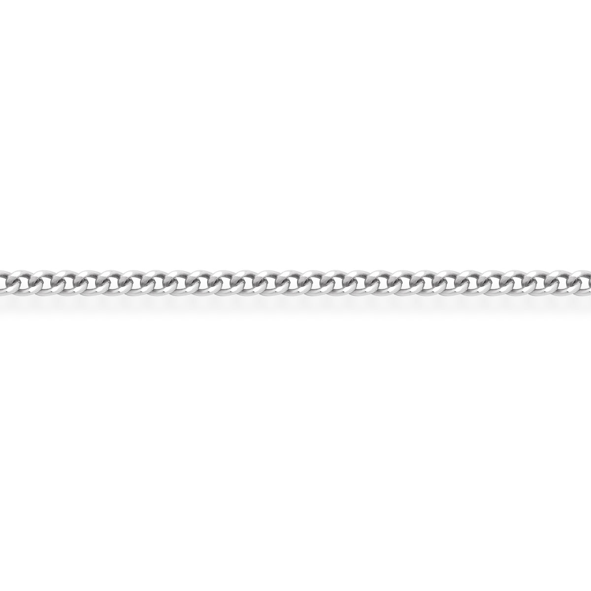Sterling Silver Thin Curb Chain Necklace