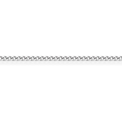 Sterling Silver Thin Curb Chain Necklace