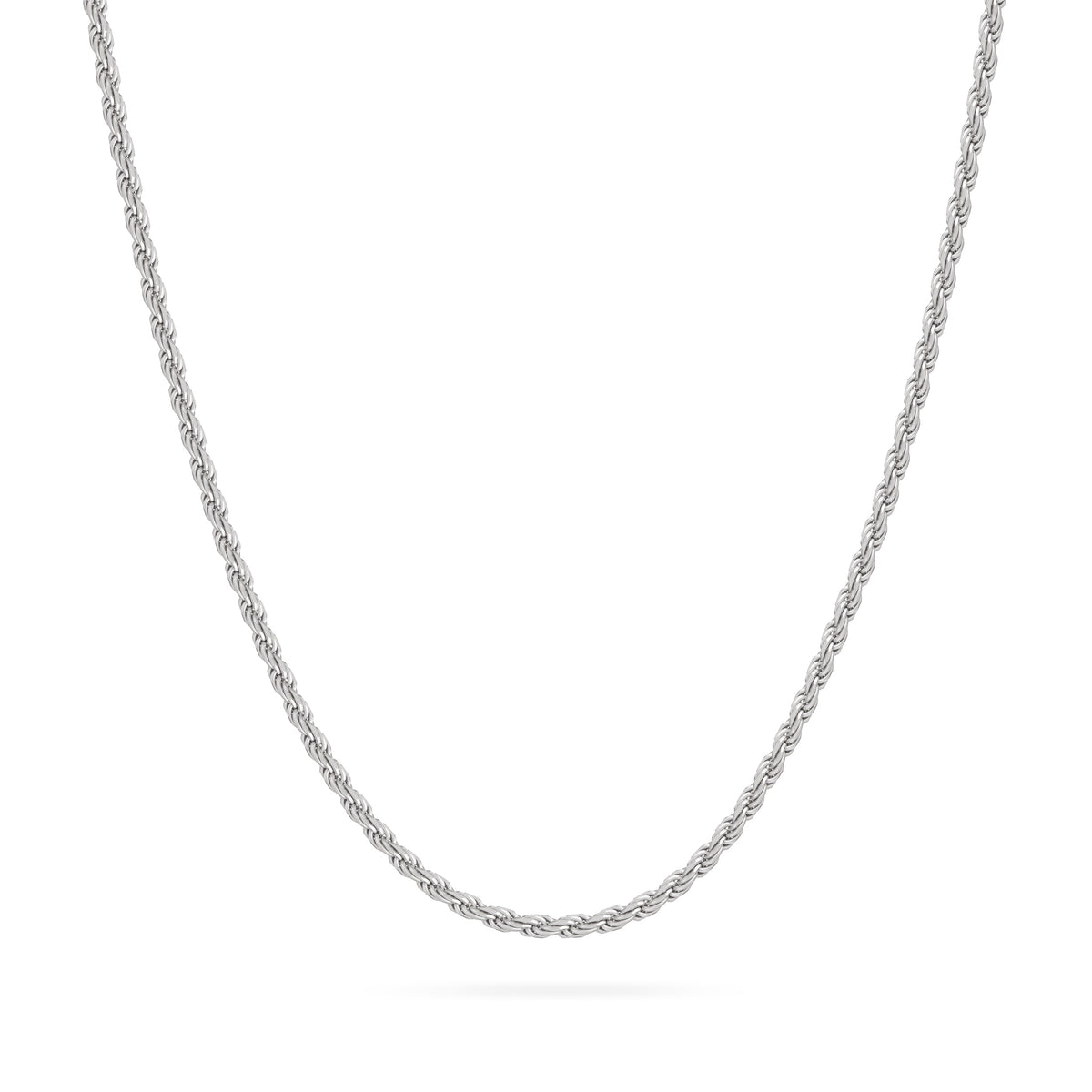 Sterling Silver Torchon Chain Necklace