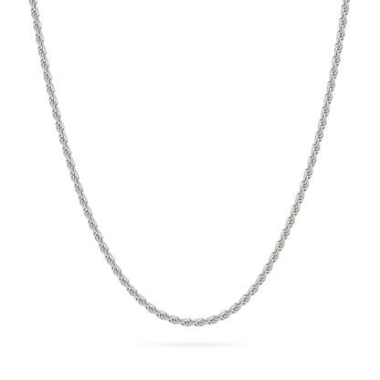 Sterling Silver Torchon Chain Necklace