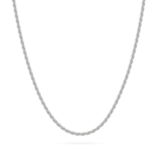 Sterling Silver Torchon Chain Necklace