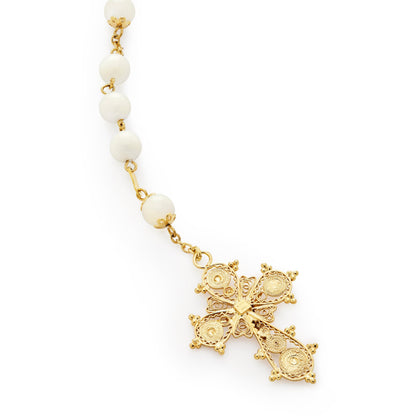 Gold-Plated Sterling Silver Wedding Rosary