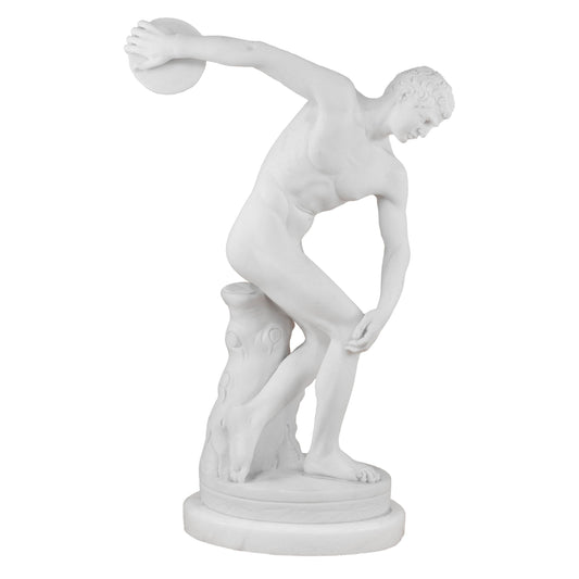 The Discobolus Marble Dust Statue