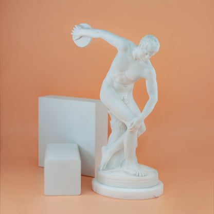 The Discobolus Marble Dust Statue