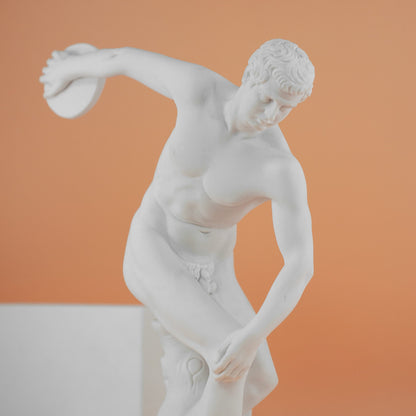 The Discobolus Marble Dust Statue
