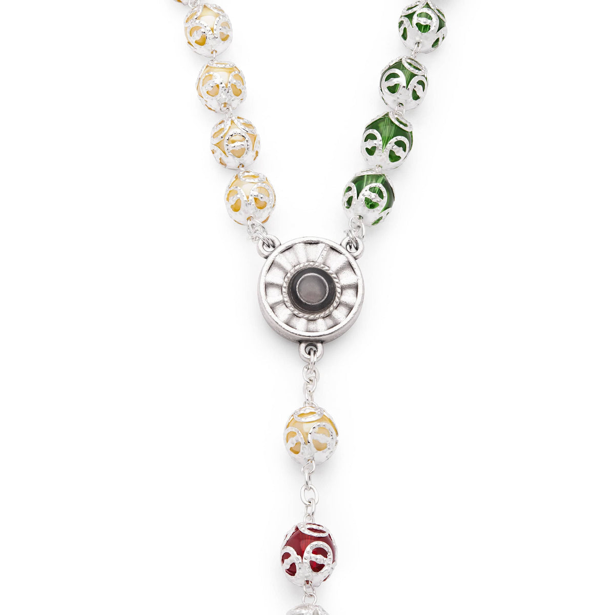 The World Missionary Rosary with Holy Water center medal