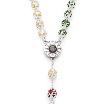 The World Missionary Rosary with Holy Water center medal