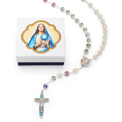 The World Missionary Rosary with Holy Water center medal