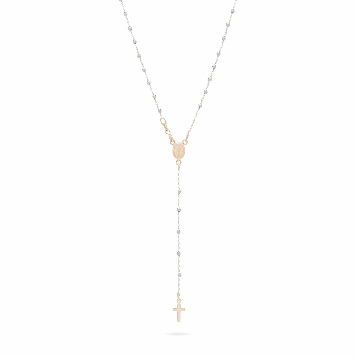 Two Tone Gold Rosary Beads