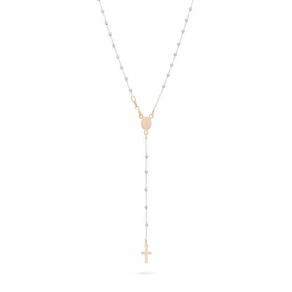Two Tone Gold Rosary Beads