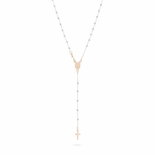 Two Tone Gold Rosary Beads