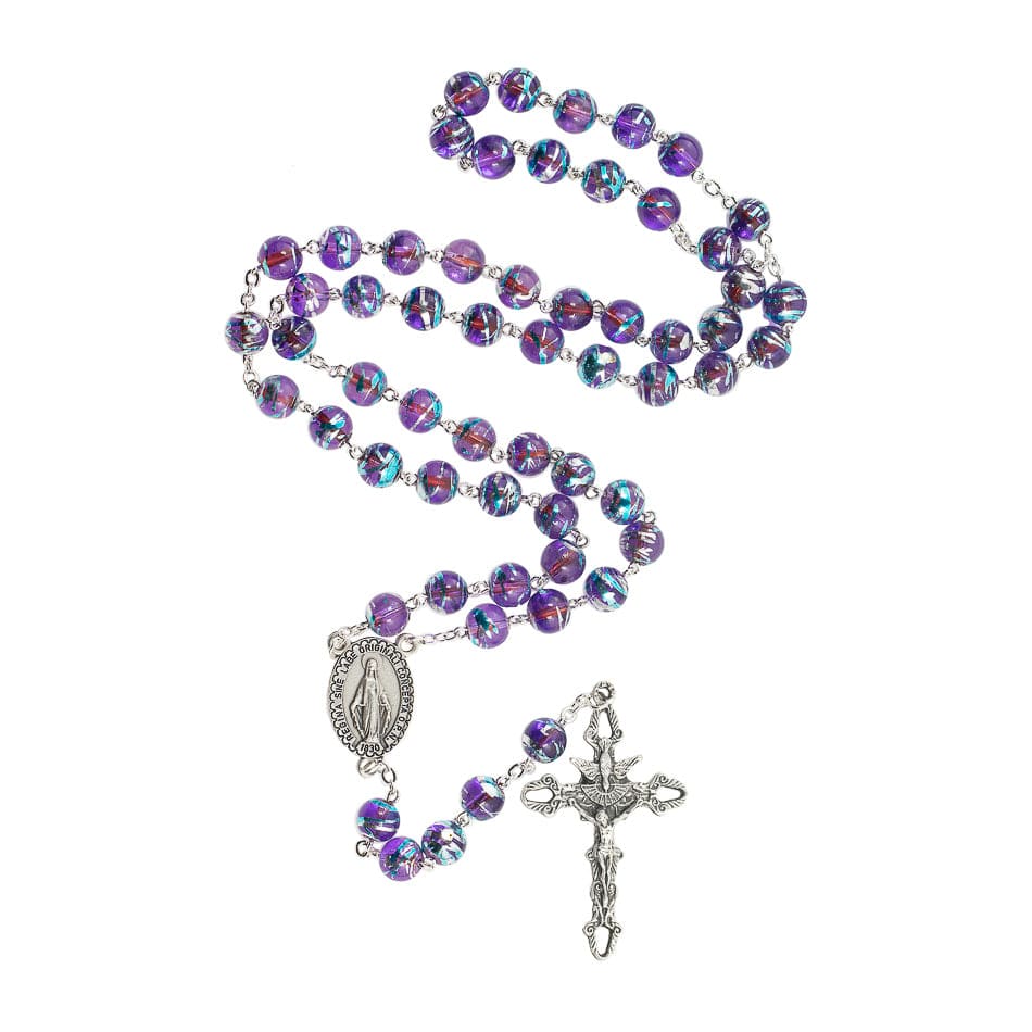 Violet Bohemian Crystal Rosary