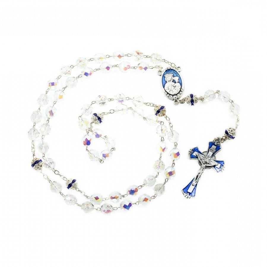 Virgin of Good Health Crystal Rosary