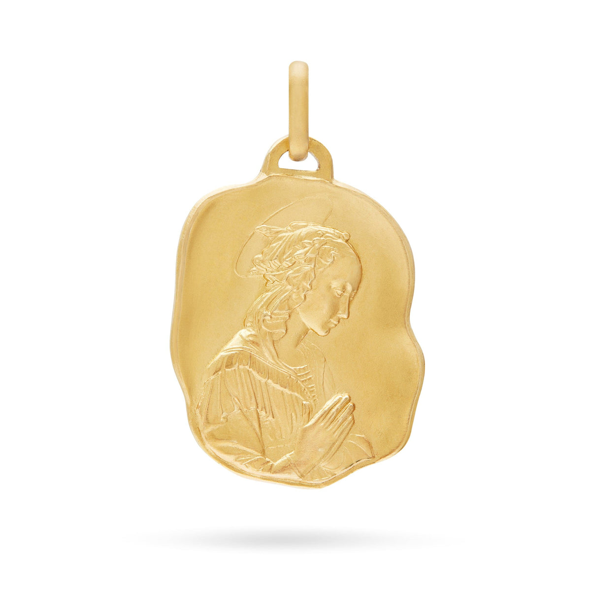 Yellow Gold Irregular Medal of Lippina by Filippo Lippi