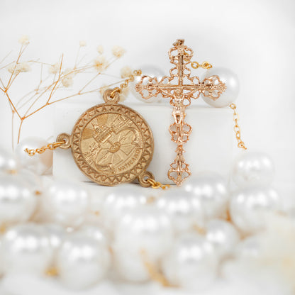 Wall Rosary Glass Pearl Beads