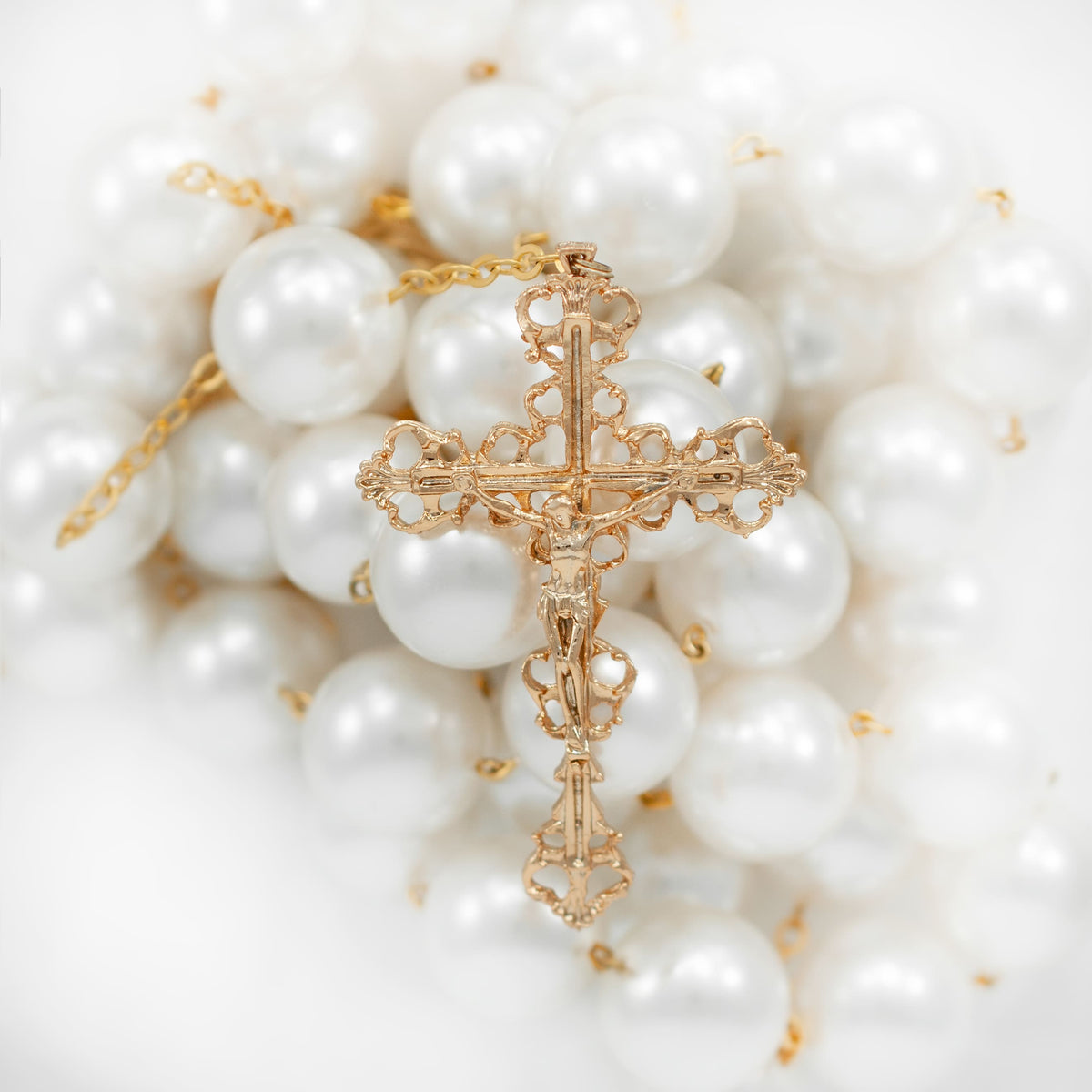 Wall Rosary Glass Pearl Beads