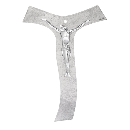 Wavy Murano Glass Tau Cross Modern Style