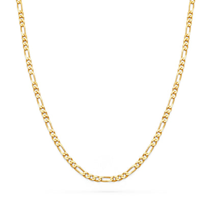 Gold-plated Sterling Silver Figaro Chain Necklace