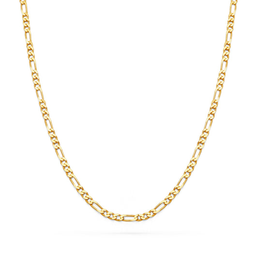 Gold-plated Sterling Silver Figaro Chain Necklace