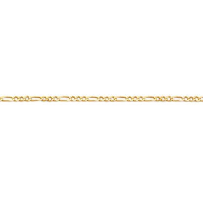 Gold-plated Sterling Silver Figaro Chain Necklace