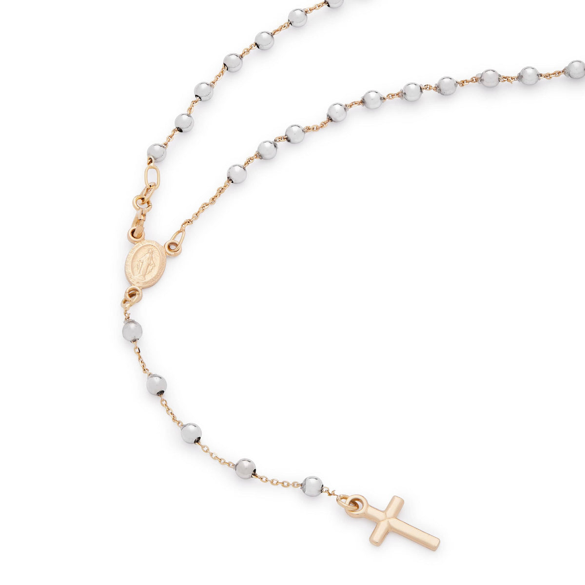 White and Yellow Gold Rosary