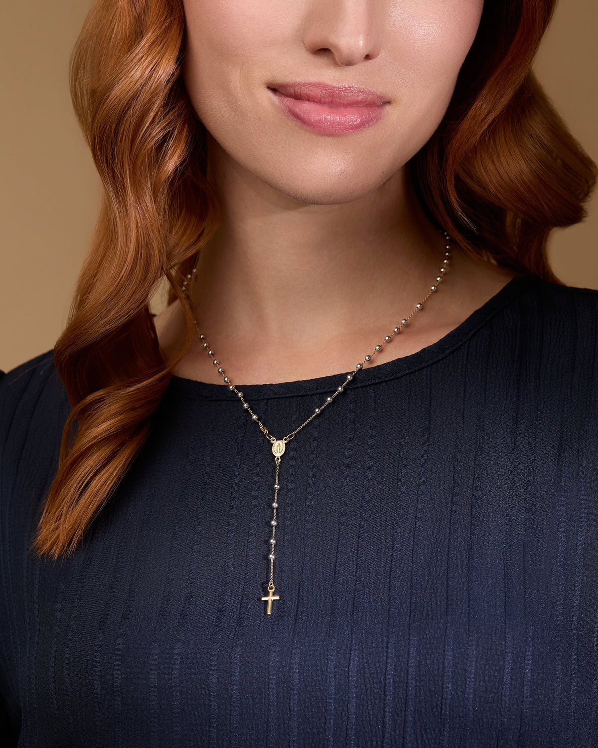 White and Yellow Gold Rosary