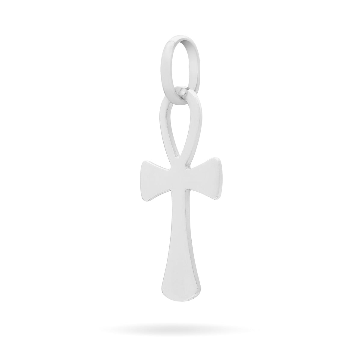 White Gold Ankh Symbol Pendant