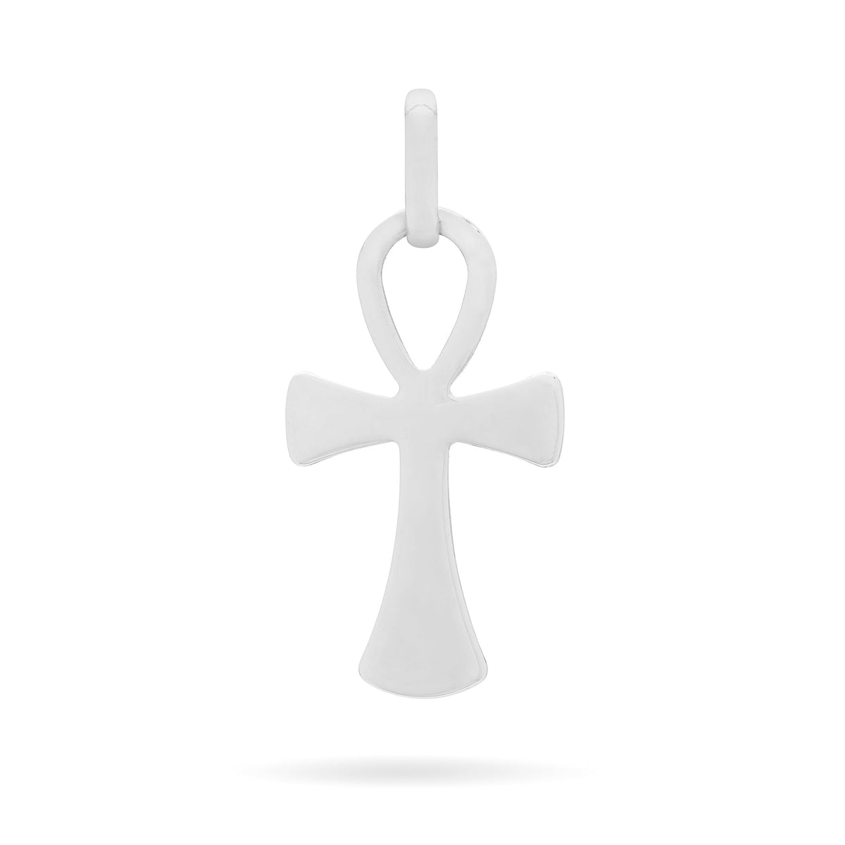 White Gold Ankh Symbol Pendant