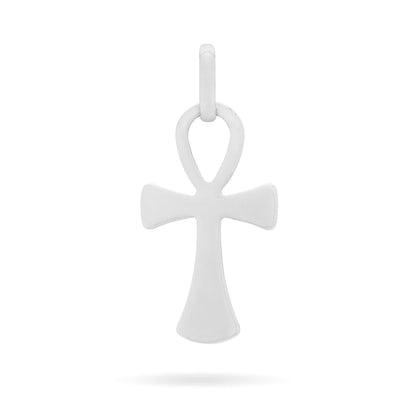 White Gold Ankh Symbol Pendant