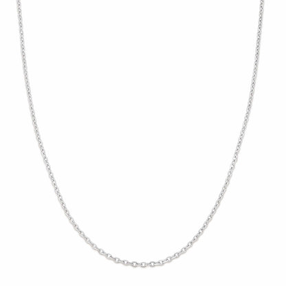 White Gold Berlin Model Chain Necklace