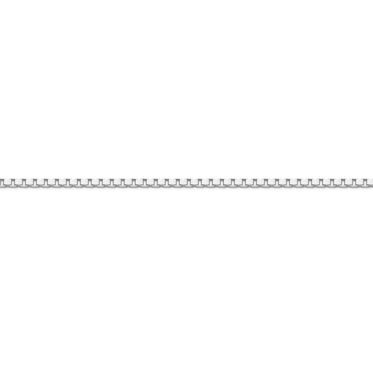 White Gold Box Chain Necklace