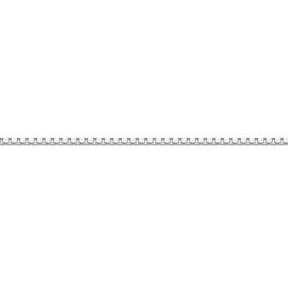 White Gold Box Chain Necklace
