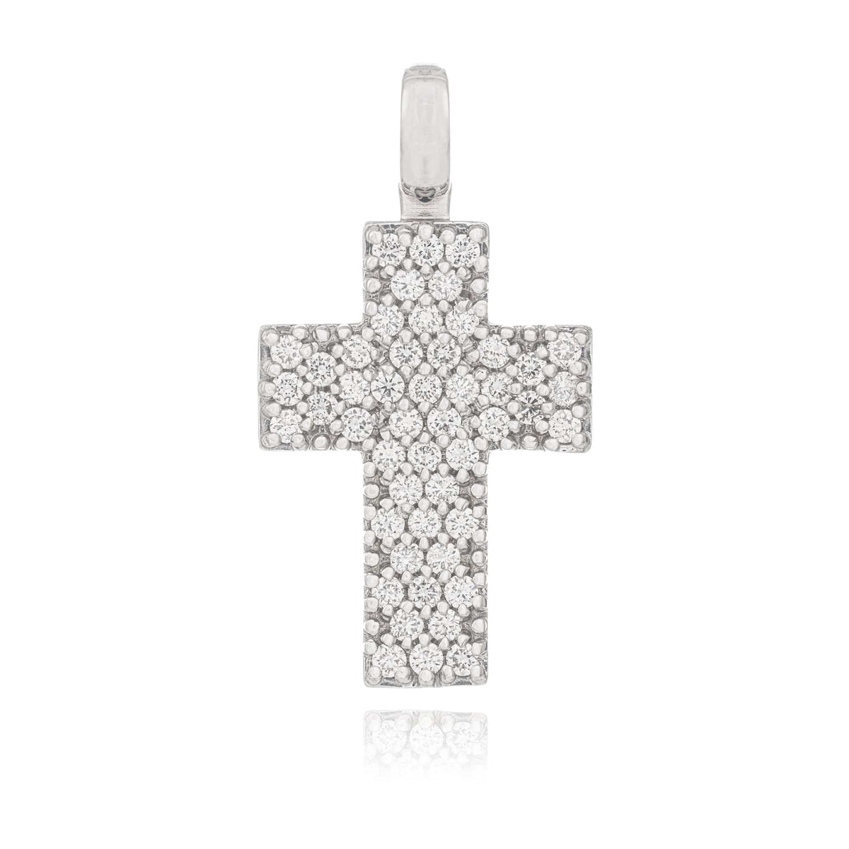 White Gold Cross with Diamonds