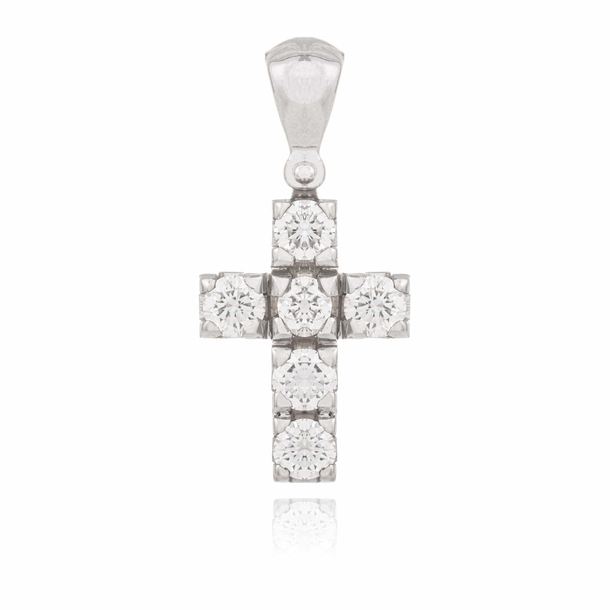 White Gold Cross with Diamonds