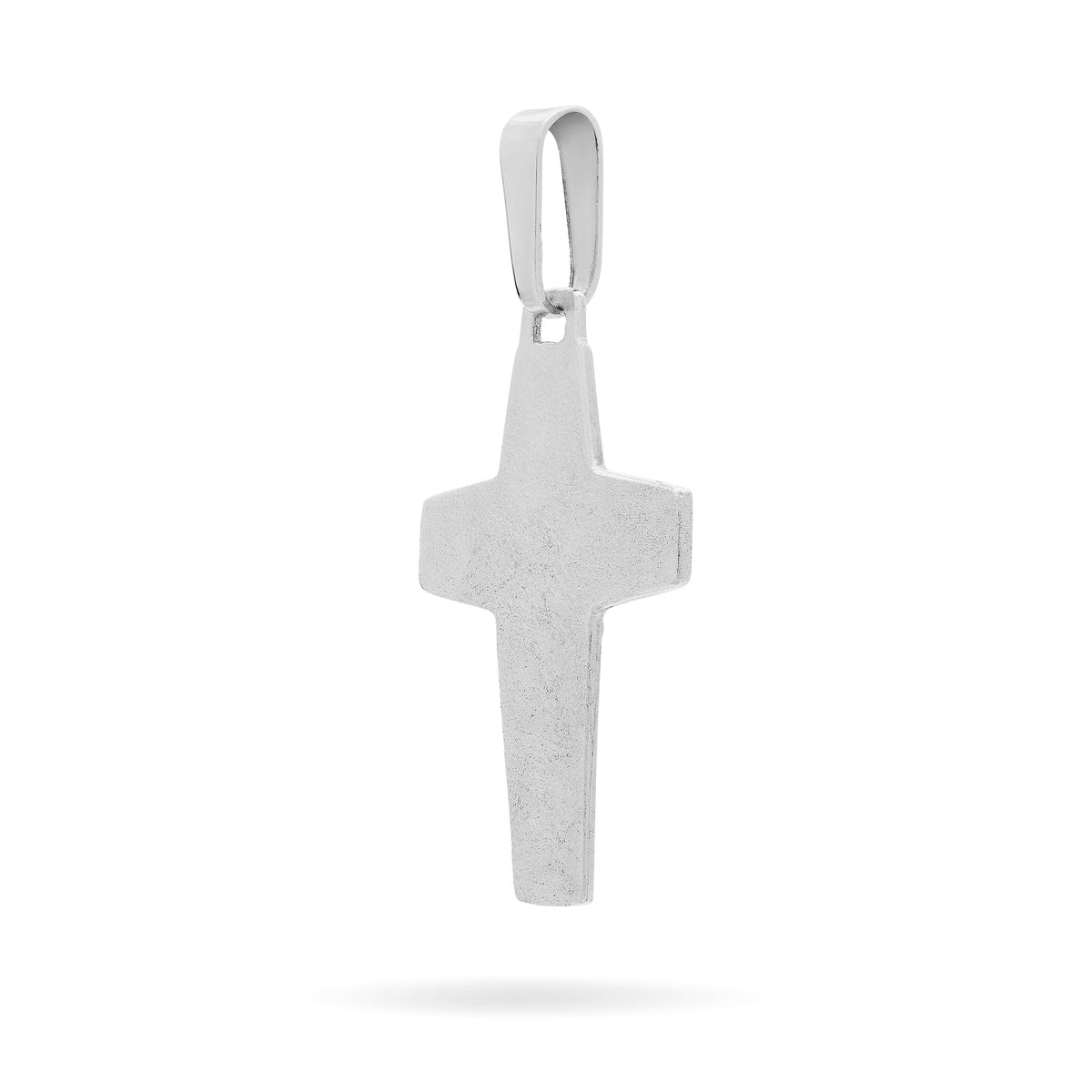 White Gold Good Shepherd Cross Pendant