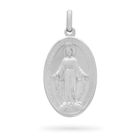 White Gold Miraculous Medal