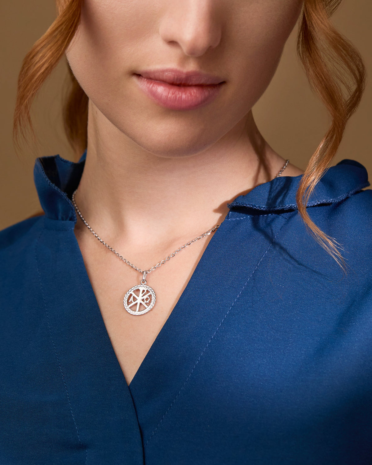 White Gold Peace Cross medal