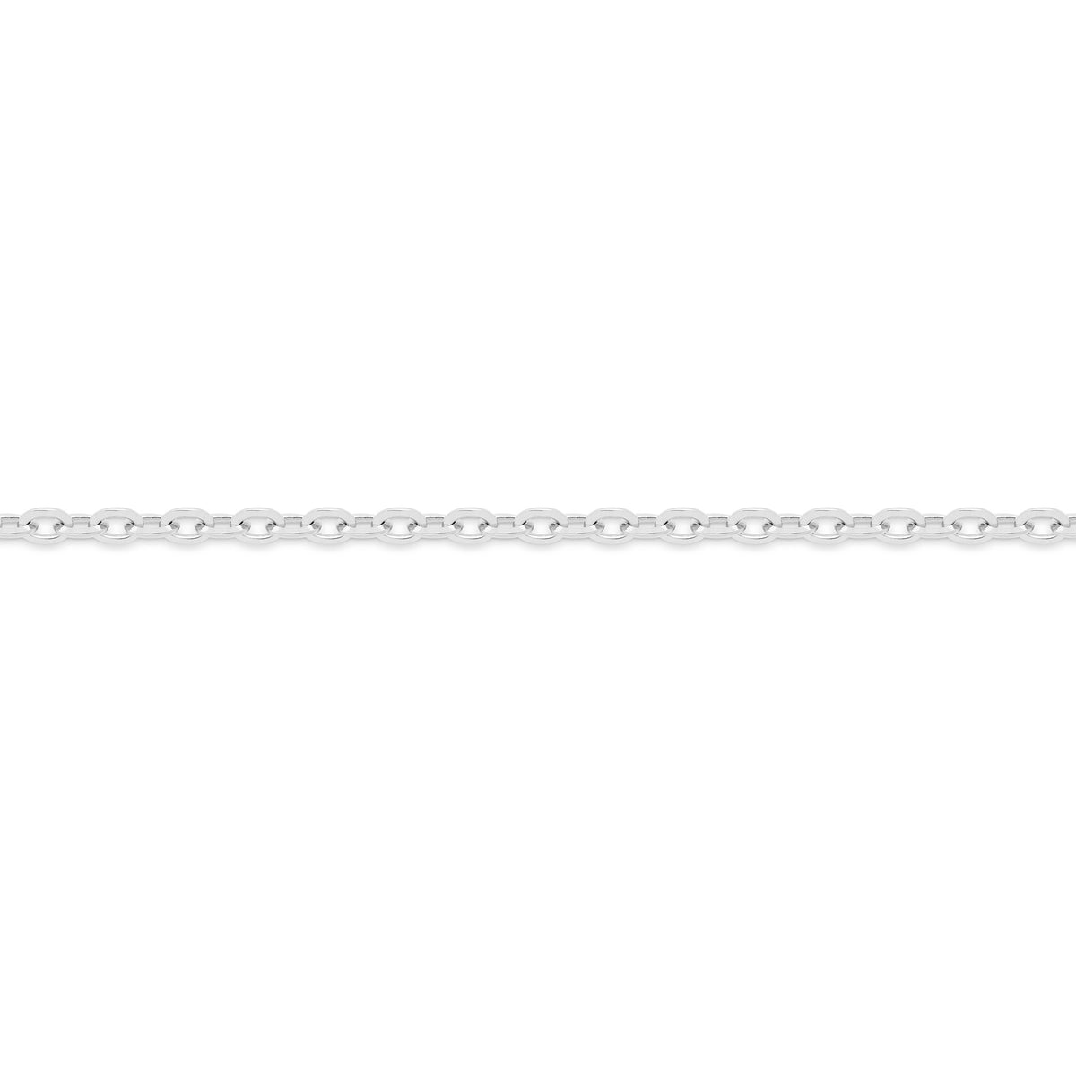 White Gold Rolo Chain Necklace