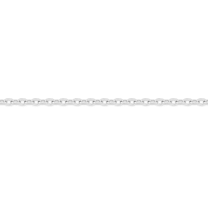 White Gold Rolo Chain Necklace