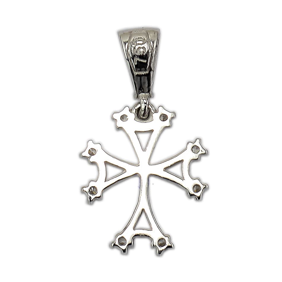 White Gold Squared Pendant