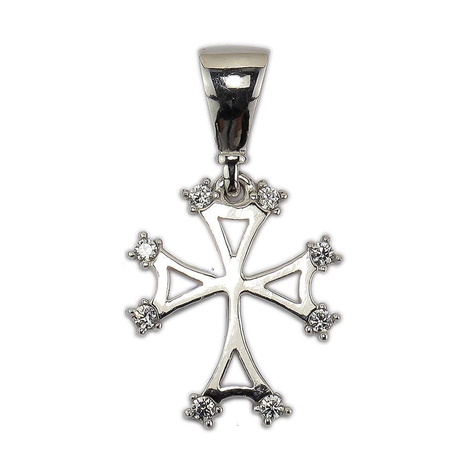 White Gold Squared Pendant