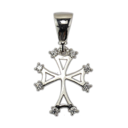 White Gold Squared Pendant