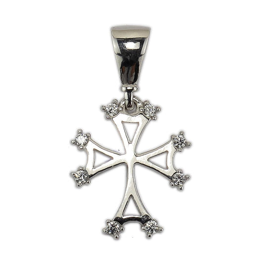 White Gold Squared Pendant