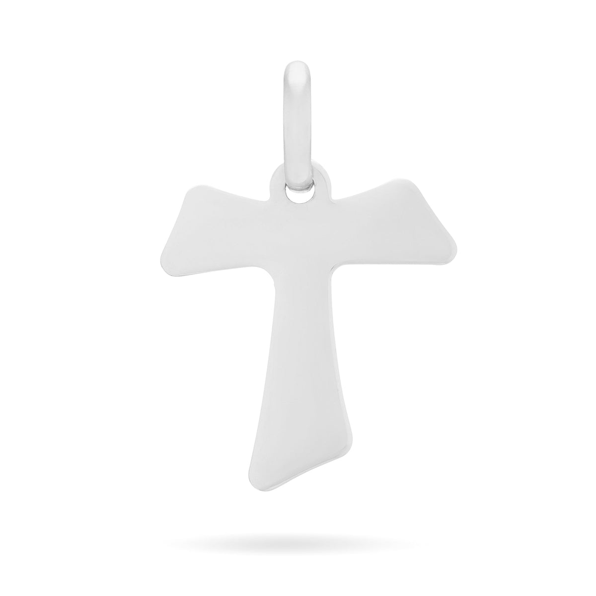 White Gold Tau Cross Pendant